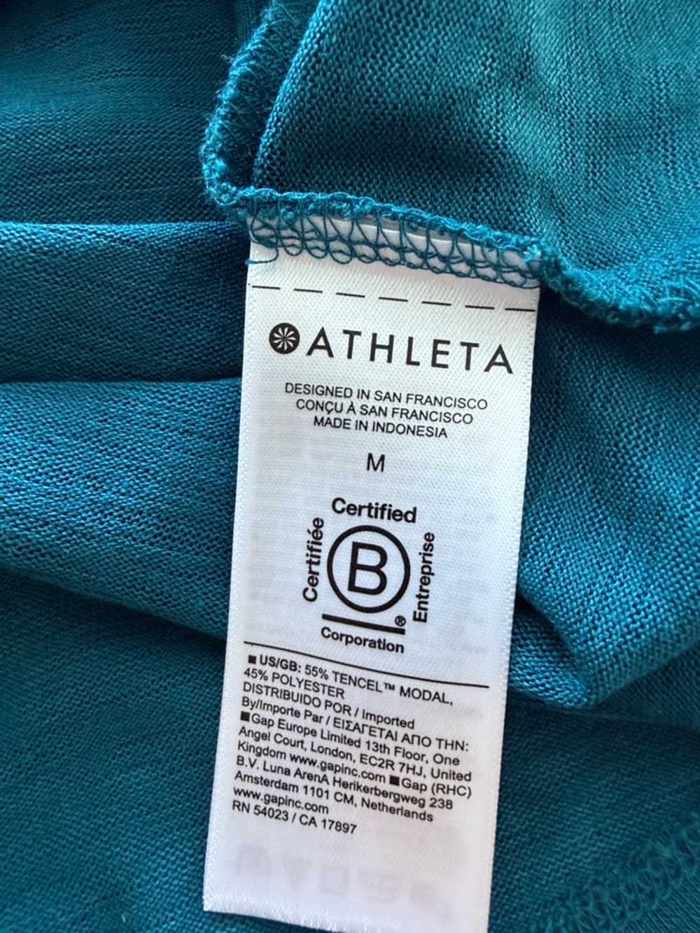 ATHLETA Breezy Tank - Coastal Teal Women’s M lightweight - Picture 7 of 8